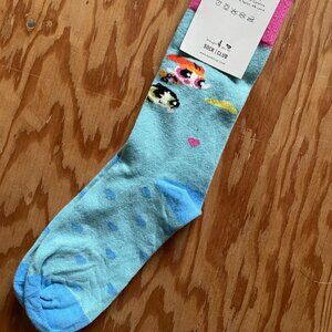 Cartoon Network Studios Power Puff Girl Blue Cotton Socks y2k girlhoodcore